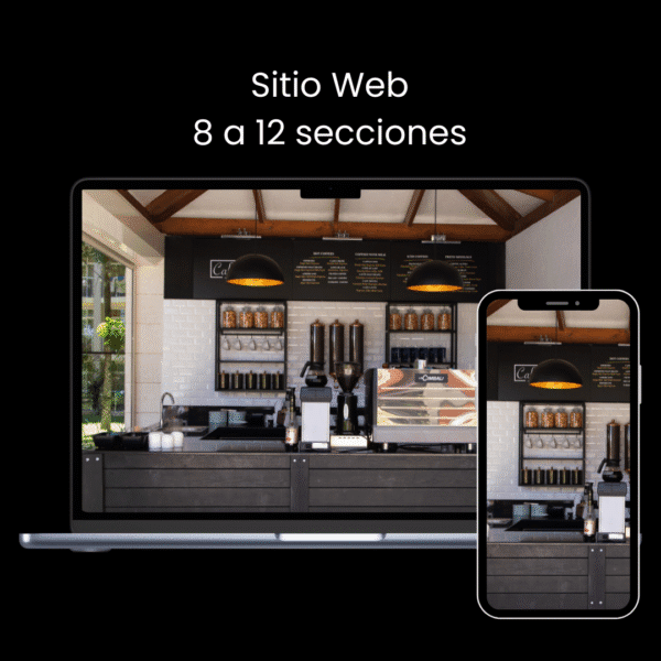 Sitio web 8 a 12 secciones